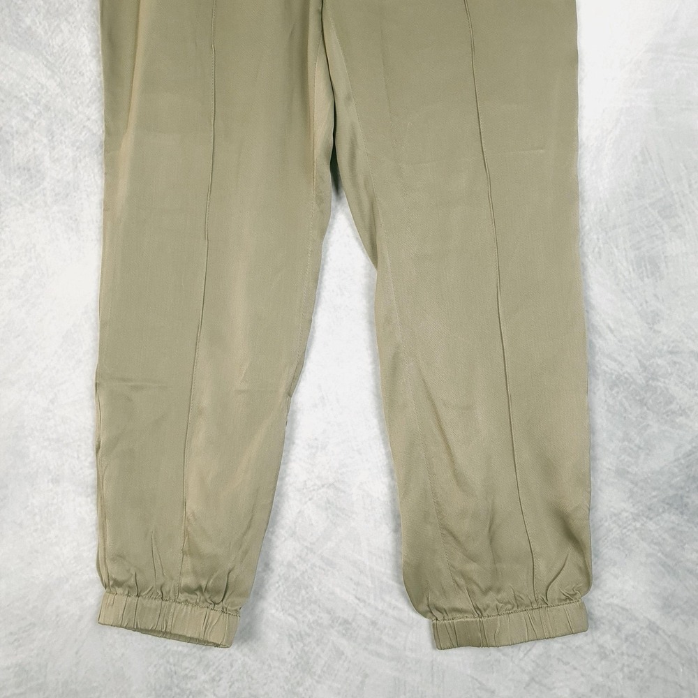3.1 Phillip Lim Pants Womens 6 Green Viscose Jogger Elastic Cuff Relaxed Pull On - Picture 6 of 16